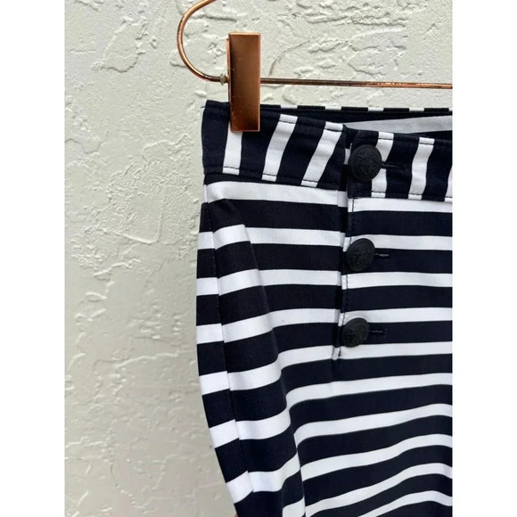 New Express Womens Low Rise Skinny Leg Ankle Fit Sailor Pants Stripes Sz 6R - Picture 6 of 14